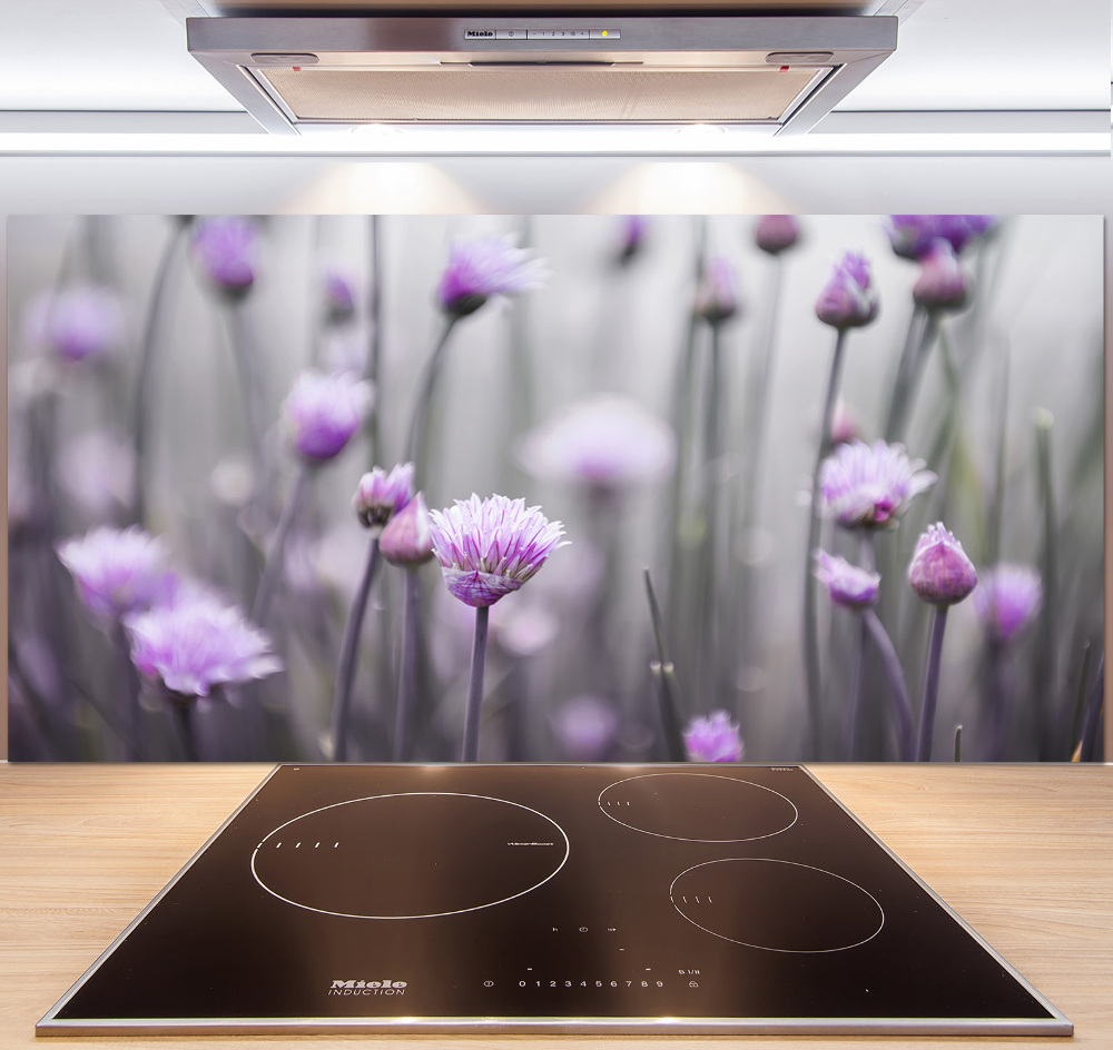 Kitchen splashback Chives flowers