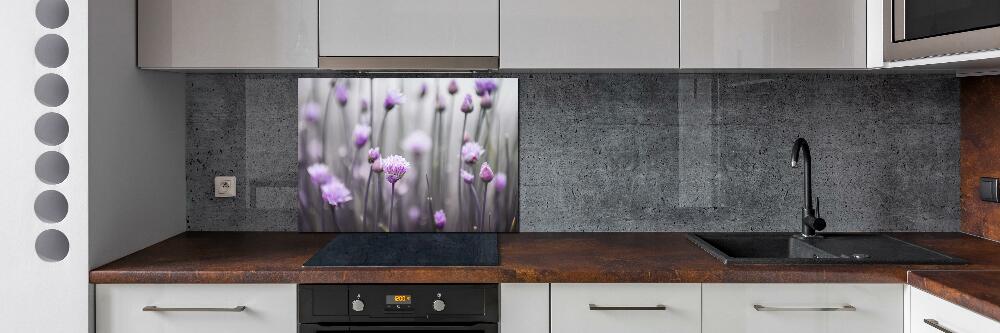 Kitchen splashback Chives flowers