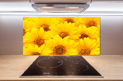 Kitchen splashback Sunflowers