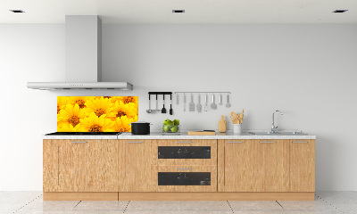 Kitchen splashback Sunflowers