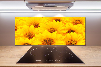 Kitchen splashback Sunflowers