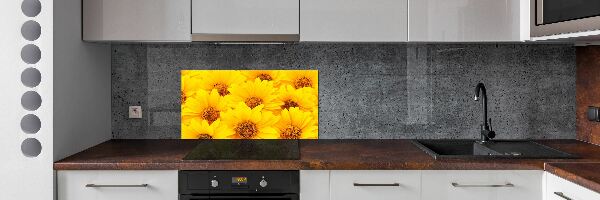 Kitchen splashback Sunflowers