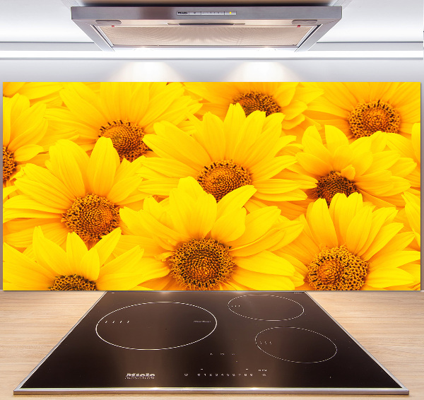 Kitchen splashback Sunflowers