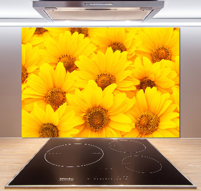 Kitchen splashback Sunflowers