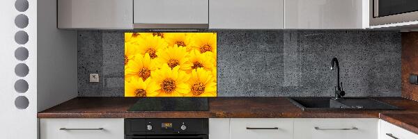 Kitchen splashback Sunflowers