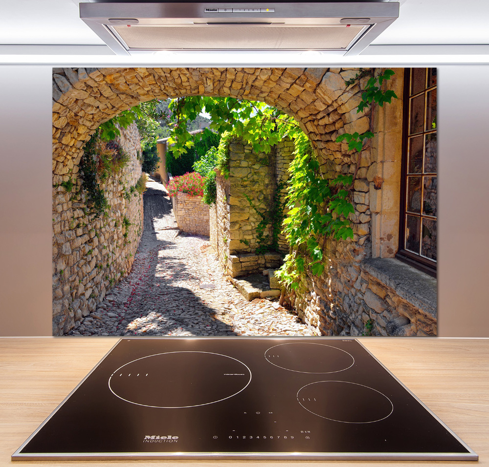 Cooker splashback Charming street