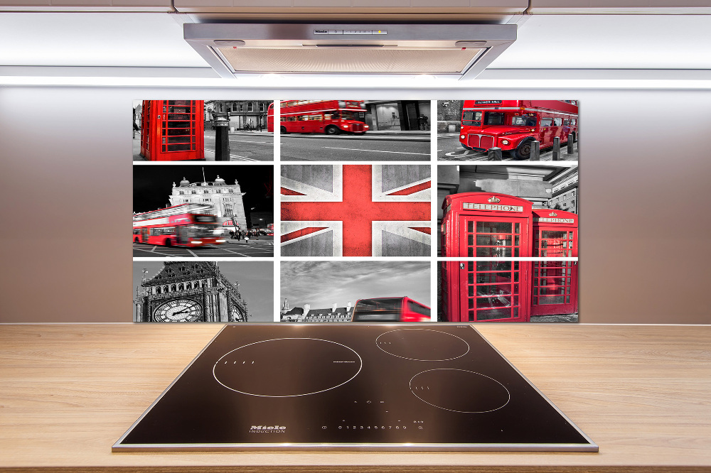 Cooker splashback London collage