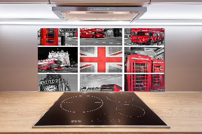 Cooker splashback London collage