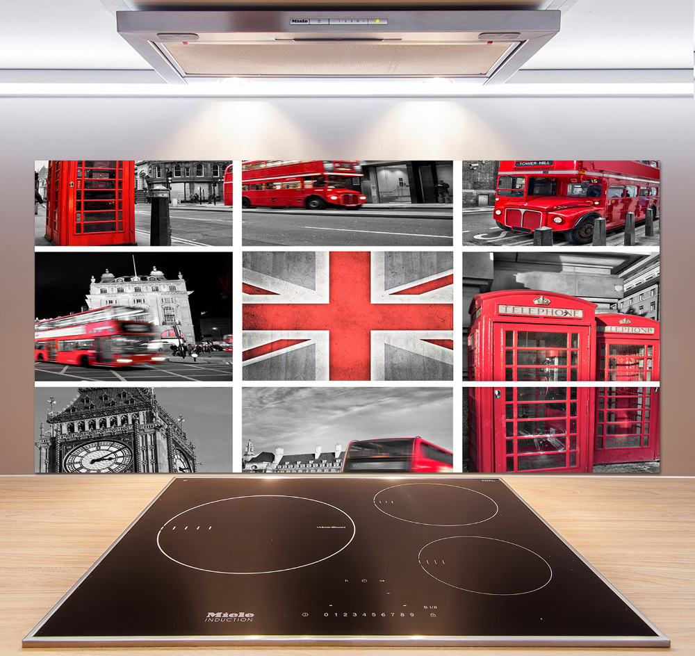 Cooker splashback London collage