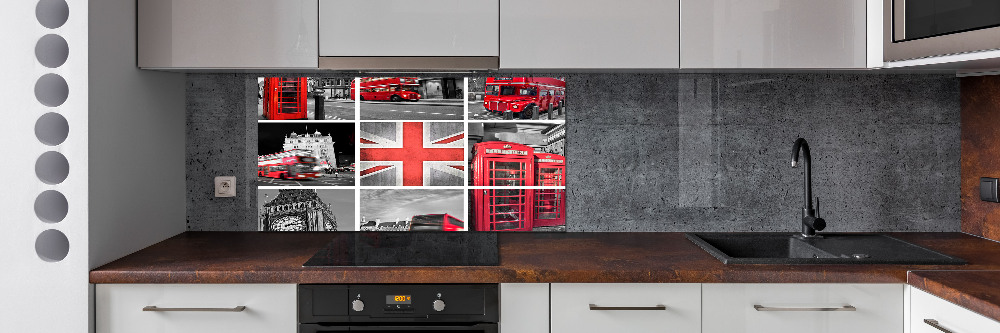 Cooker splashback London collage