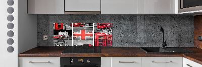 Cooker splashback London collage