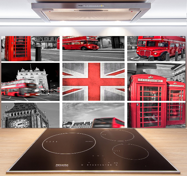 Cooker splashback London collage