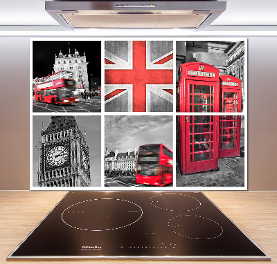 Cooker splashback London collage