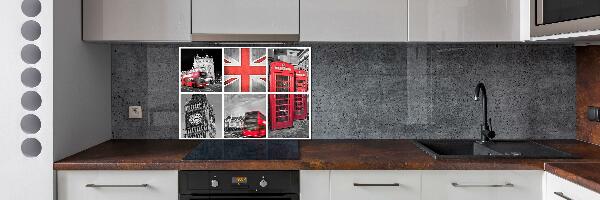 Cooker splashback London collage