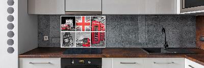 Cooker splashback London collage