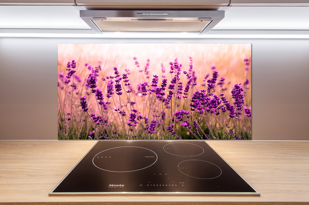 Kitchen splashback Lavender