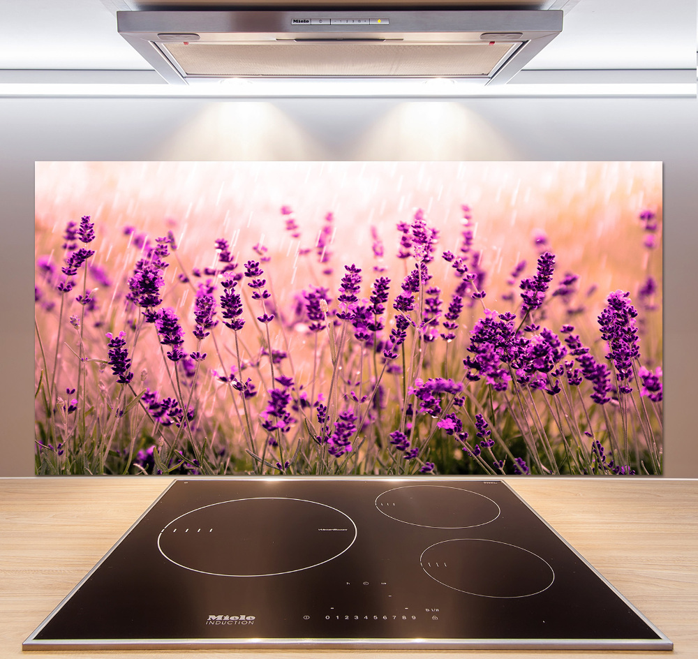 Kitchen splashback Lavender