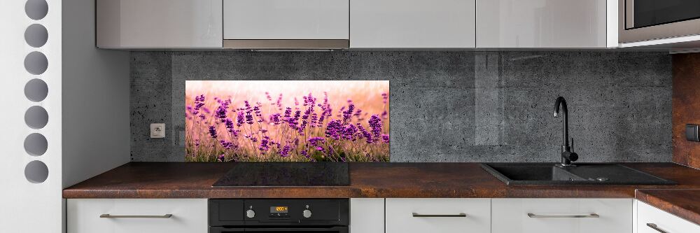 Kitchen splashback Lavender