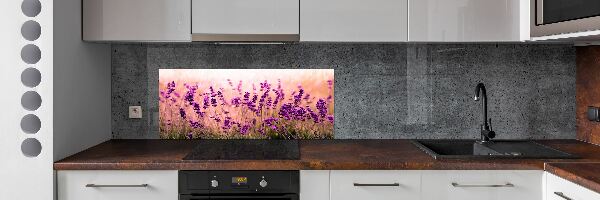 Kitchen splashback Lavender