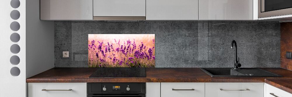 Kitchen splashback Lavender