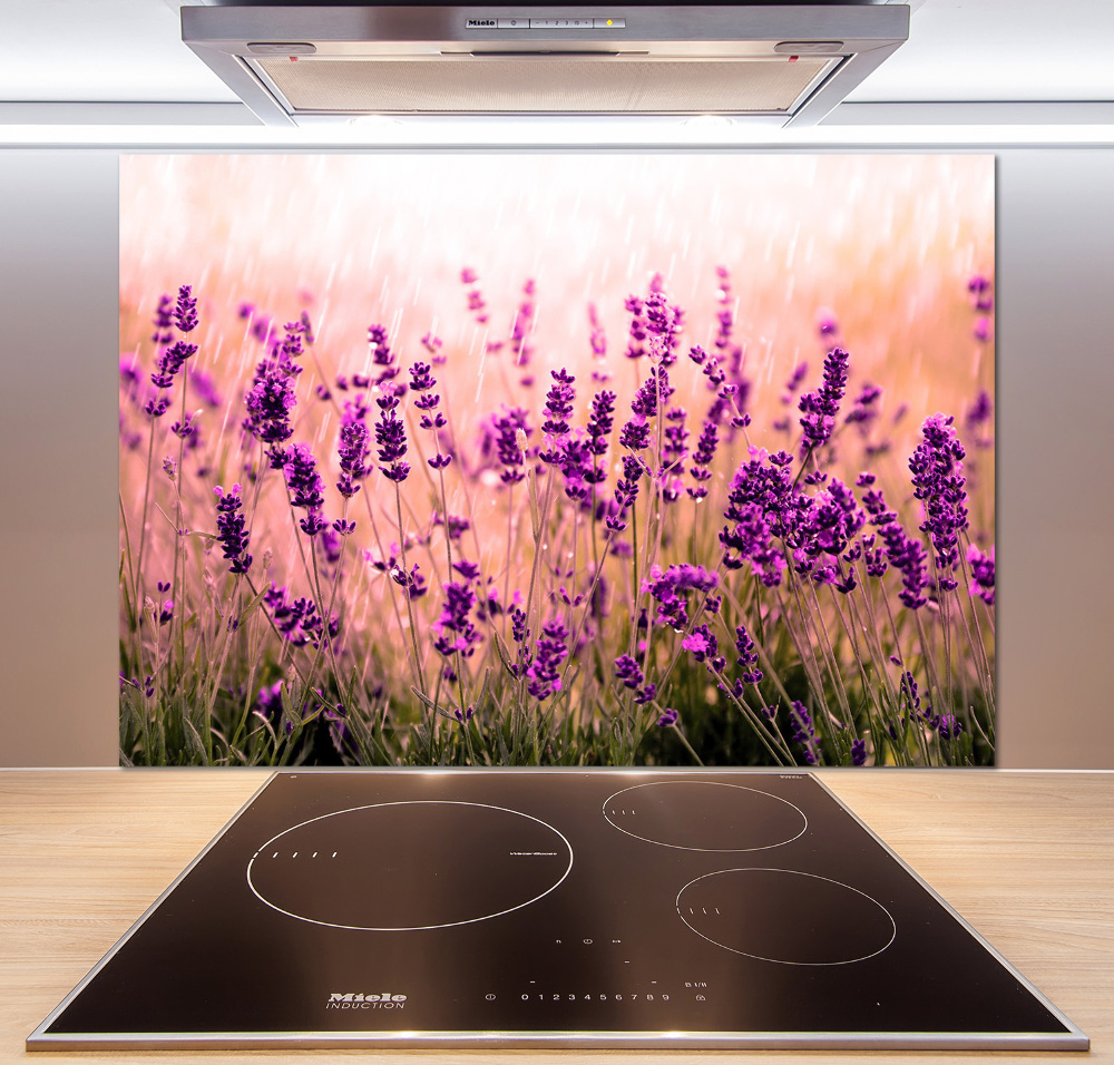 Kitchen splashback Lavender