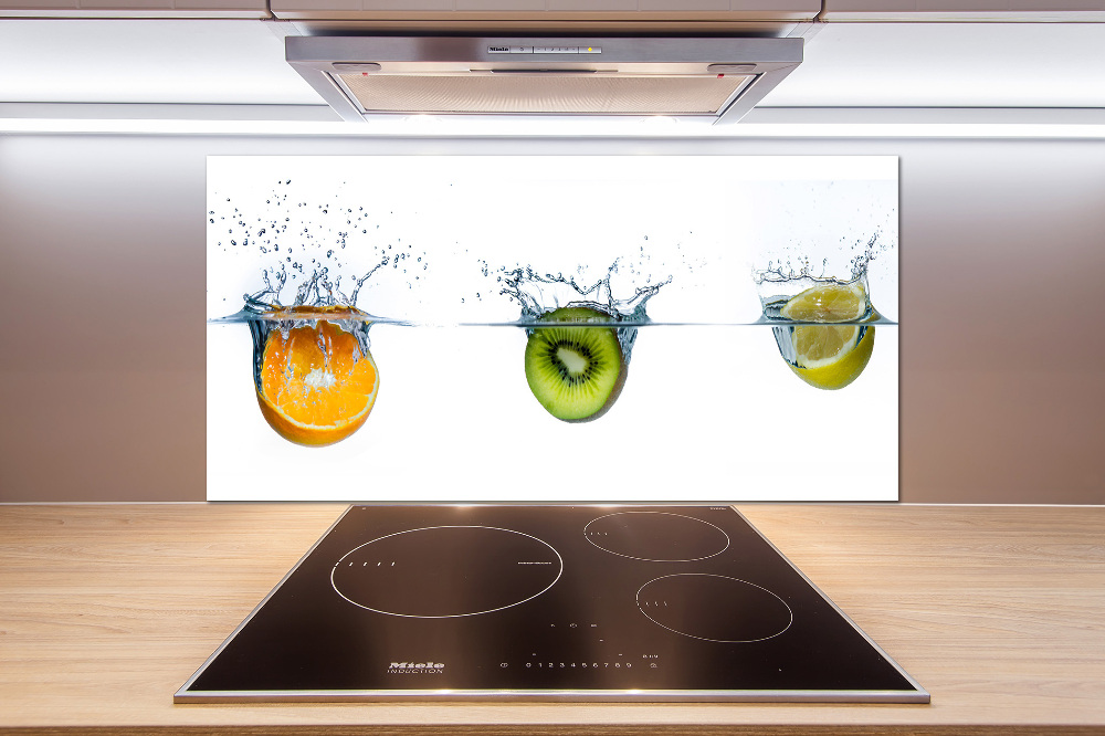 Cooker splashback Fruit underwater