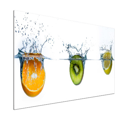 Cooker splashback Fruit underwater