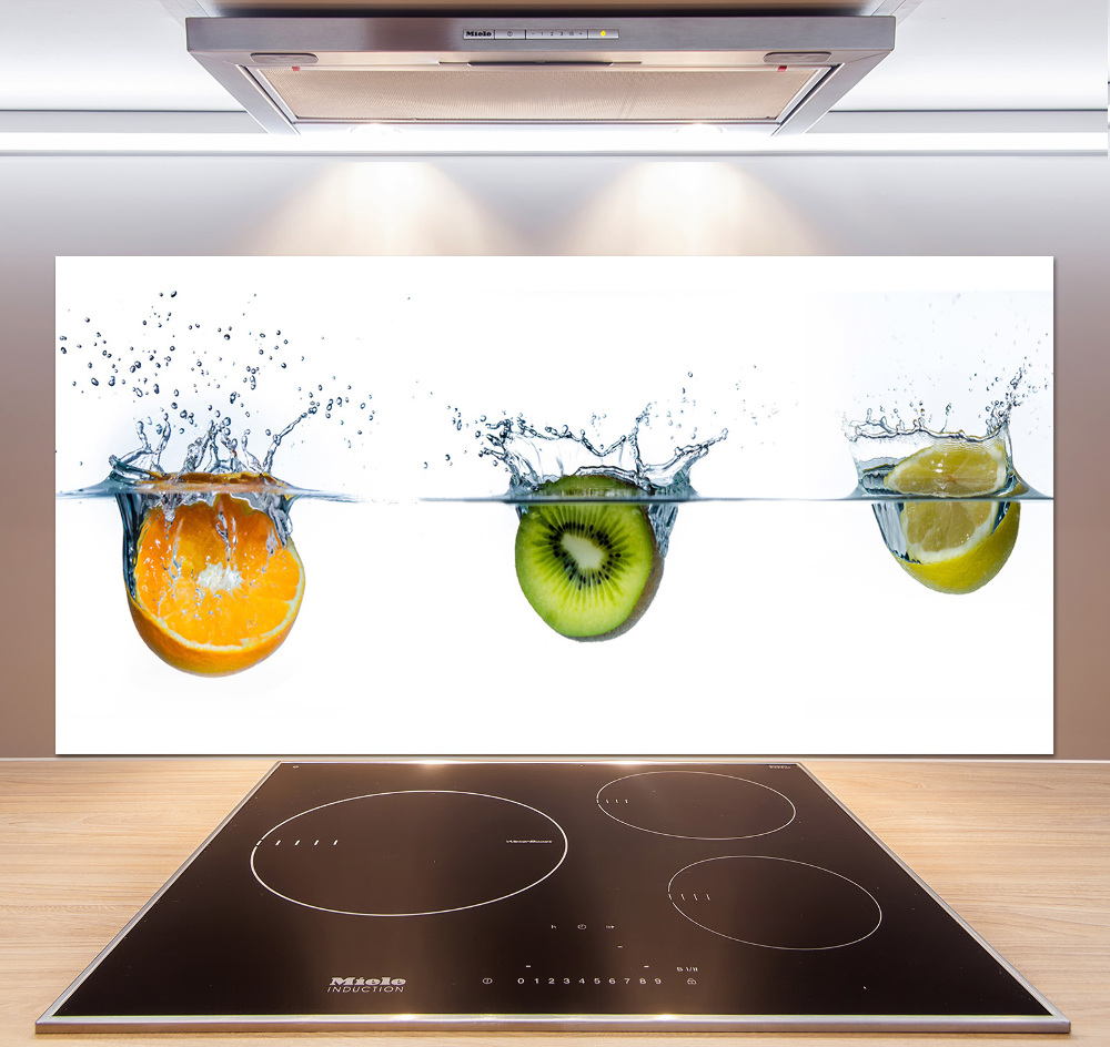 Cooker splashback Fruit underwater