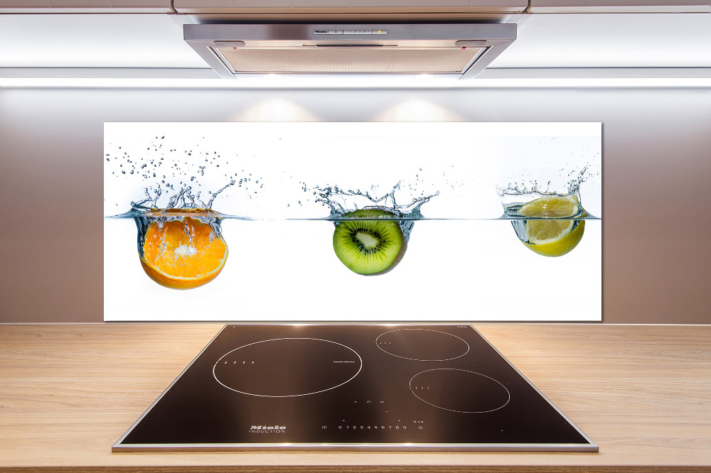 Cooker splashback Fruit underwater