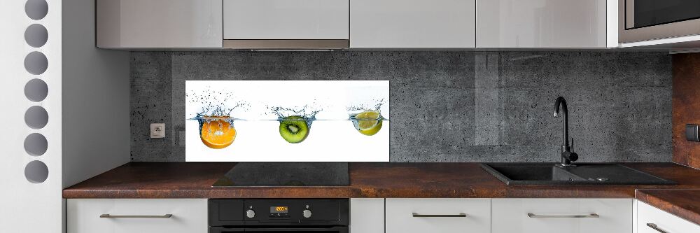 Cooker splashback Fruit underwater