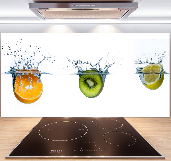 Cooker splashback Fruit underwater