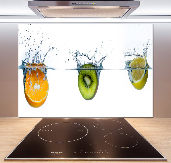 Cooker splashback Fruit underwater