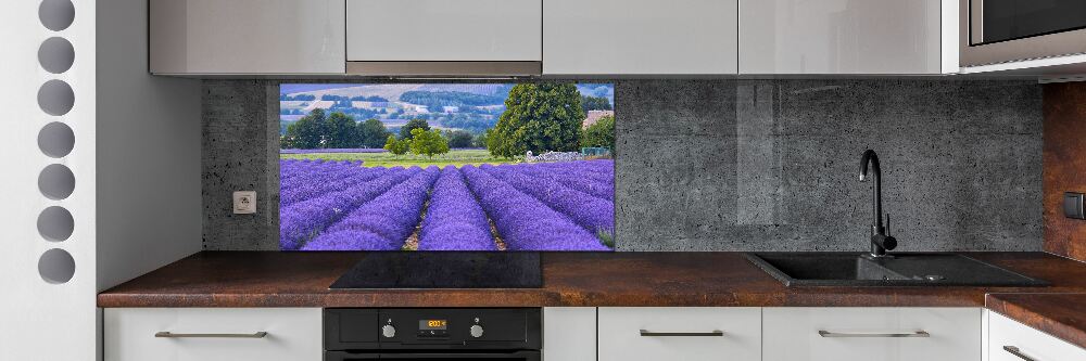 Kitchen splashback Lavender field