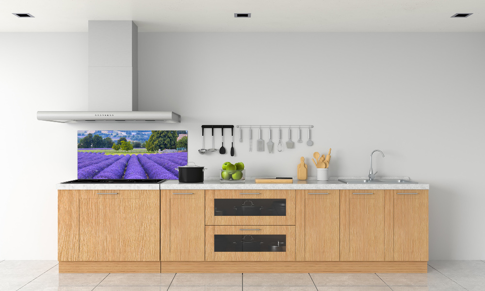 Kitchen splashback Lavender field