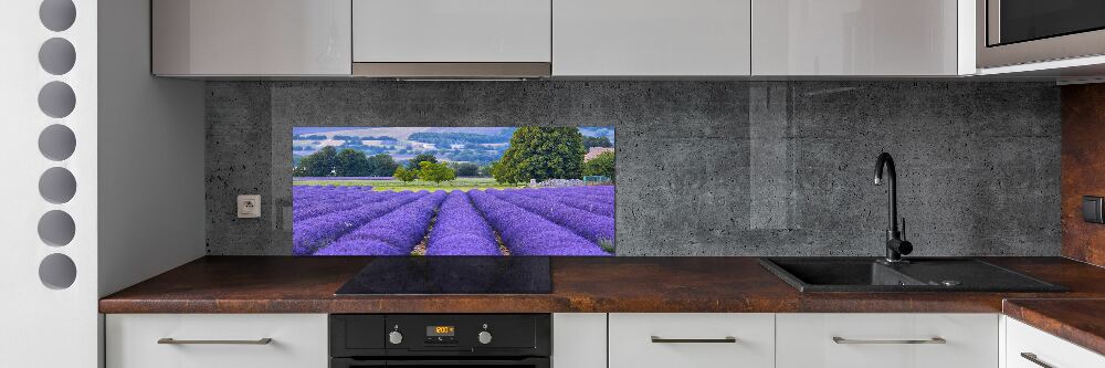 Kitchen splashback Lavender field