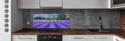 Kitchen splashback Lavender field