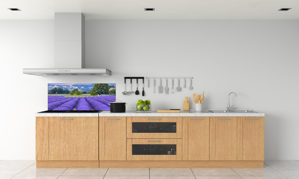 Kitchen splashback Lavender field