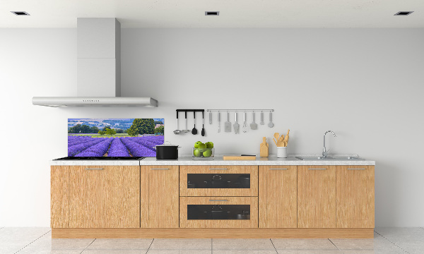 Kitchen splashback Lavender field