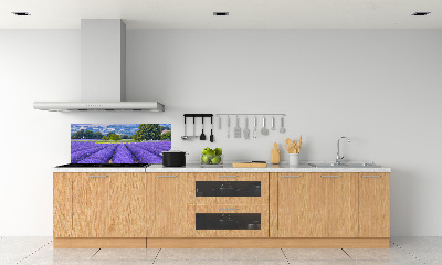 Kitchen splashback Lavender field