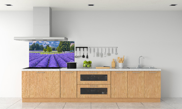 Kitchen splashback Lavender field