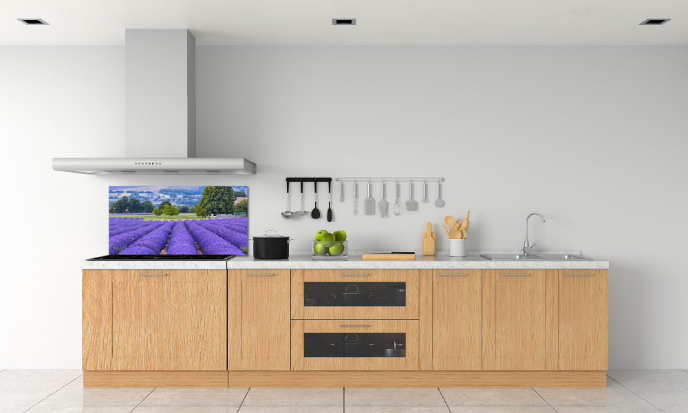 Kitchen splashback Lavender field