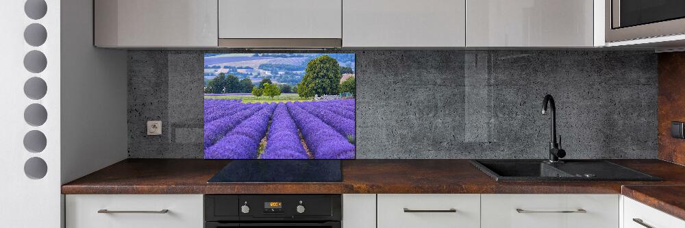 Kitchen splashback Lavender field