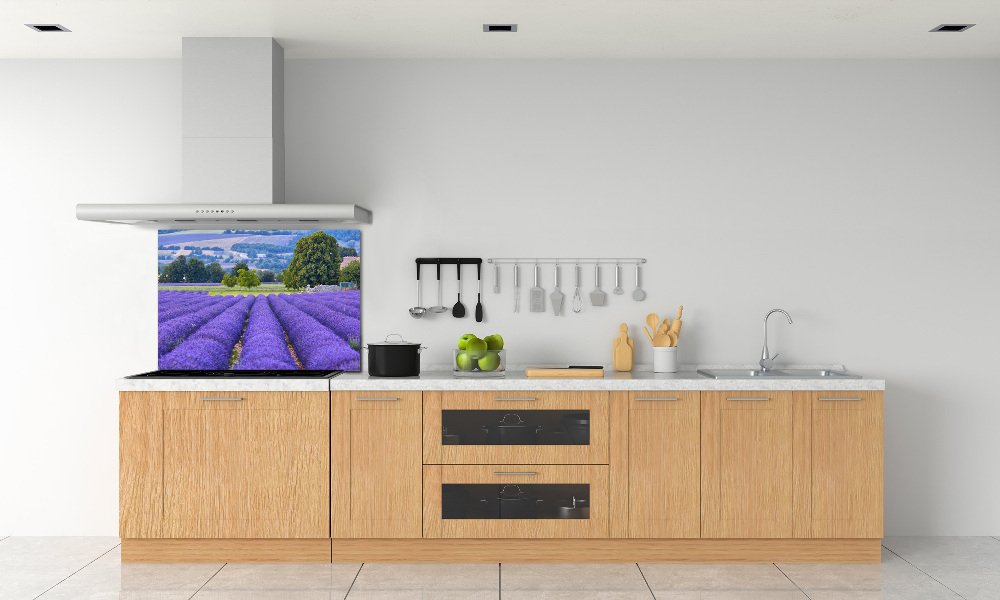 Kitchen splashback Lavender field