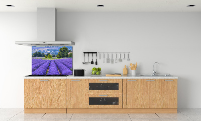 Kitchen splashback Lavender field