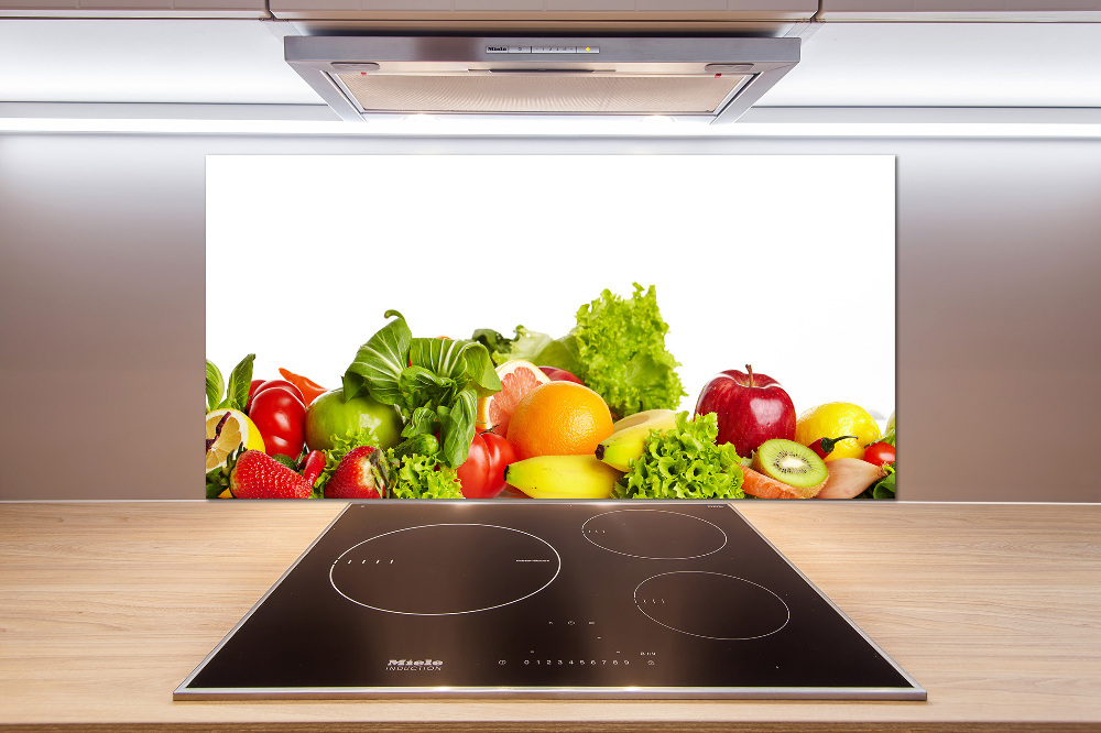 Cooker splashback Fruits and vegetables