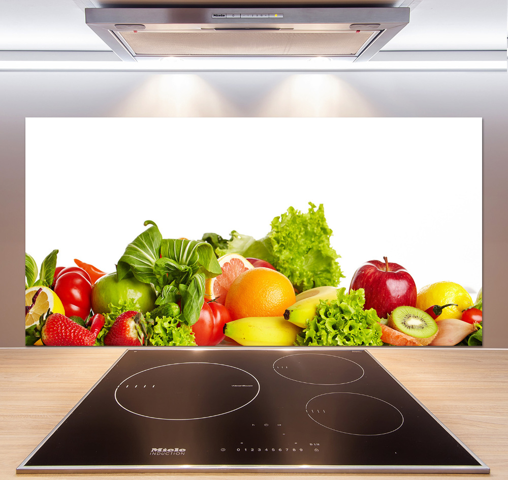 Cooker splashback Fruits and vegetables