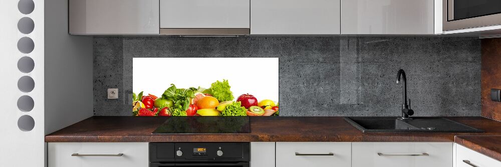 Cooker splashback Fruits and vegetables