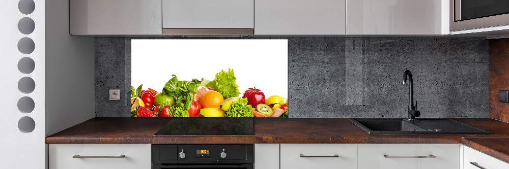 Cooker splashback Fruits and vegetables