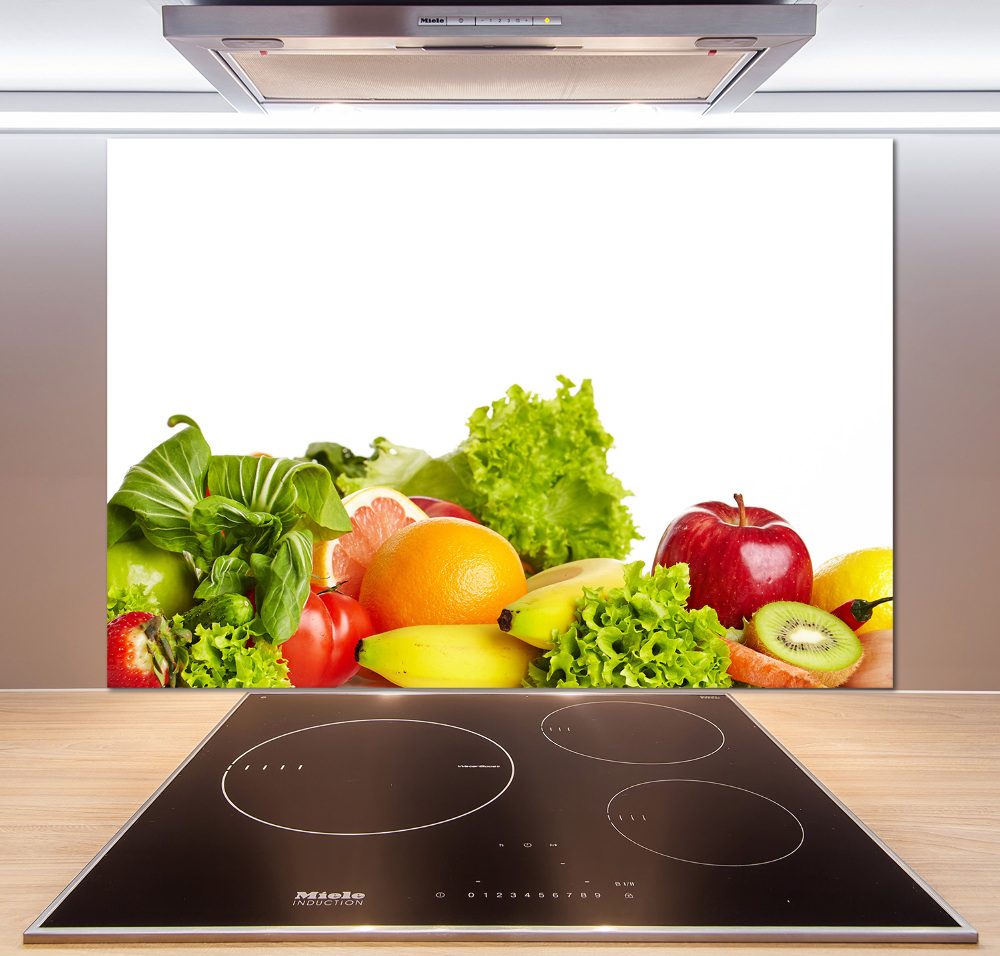 Cooker splashback Fruits and vegetables