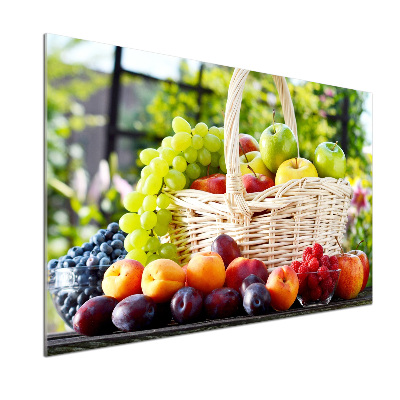 Cooker splashback Fruit basket